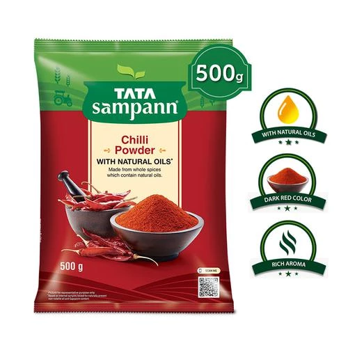 Tata Sampann Chilli Powder-Menasina Pudi, 500 g-10.webp